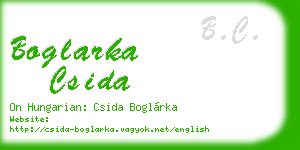 boglarka csida business card